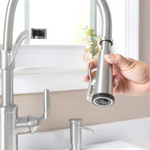 Giagni Pompa Stainless Steel Kitchen Faucet with Sprayer (Dock Plate and Soap Dispenser NOT included), PD222-SS, 672136, FINAL PRICE: $79.99 + Tax
