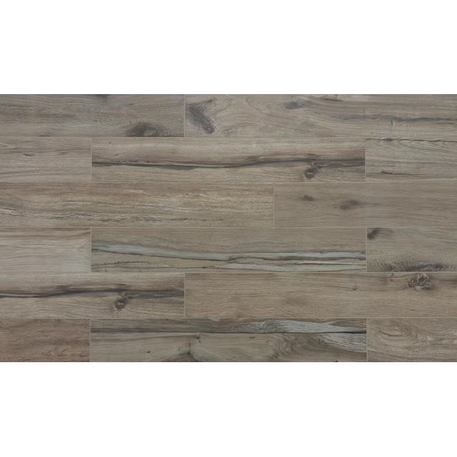 Alpine Reserve Palo Santo 6-in x 36-in Glazed Porcelain Wood Look Plank Floor and Wall Tile, 8 mm, 14 pcs, 69.30 lbs, 19.88 sf, 1101665  #1338763  *JR2510, Retail: $2.19/sf, $43.54/box, FINAL PRICE: $1.19/sf, $23.66/bx + TAX