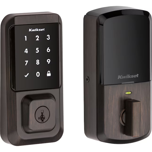Kwikset Halo Keyless Entry Venetian Bronze Smart Wi-Fi and Touchscreen Keypad Electronic Deadbolt Lock ft. SmartKey Security, 939 WIFI TSCR 11P, FINAL PRICE: $129.99 + TAX