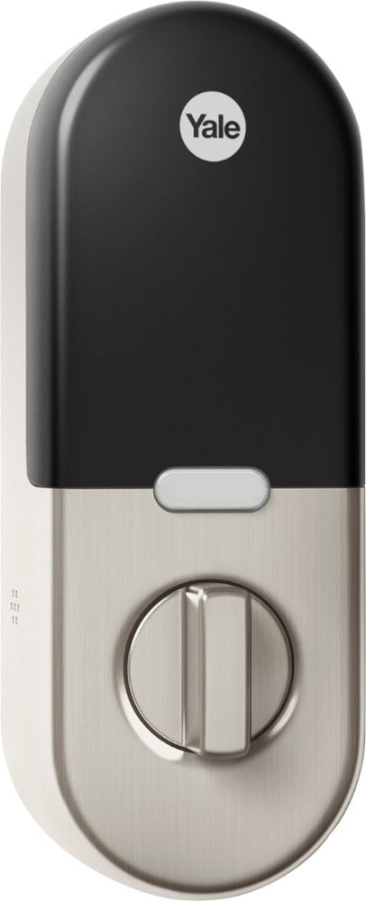 Google Nest x Yale Lock Satin Nickel Smart Lock Electronic Deadbolt with Wifi Bluetooth Keypad