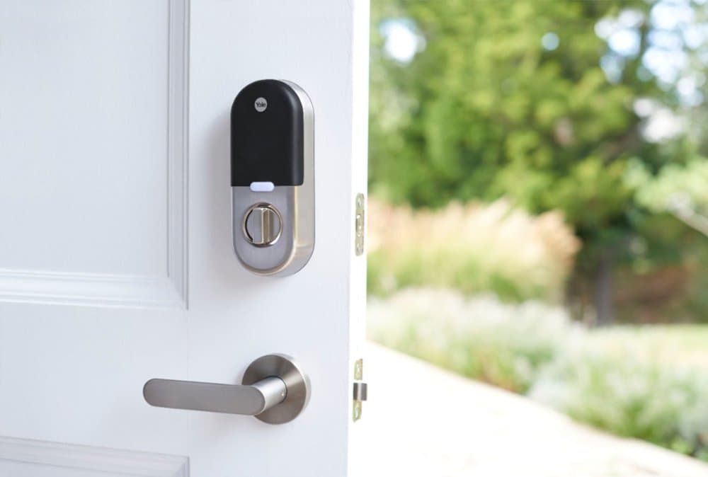 Google Nest x Yale Lock Satin Nickel Smart Lock Electronic Deadbolt with Wifi Bluetooth Keypad
