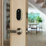 Google Nest x Yale Lock Satin Nickel Smart Lock Electronic Deadbolt with Wifi Bluetooth Keypad