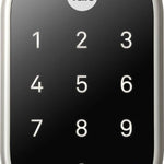 Google Nest x Yale Lock Satin Nickel Smart Lock Electronic Deadbolt with Wifi Bluetooth Keypad