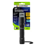 Lux-Pro 450-Lumen 4 -Adjustable Mode LED Rechargeable Flashlight