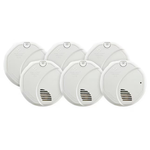 First Alert BRK 6-Pack Hardwired Photoelectric Sensor Ionization Sensor Smoke Detector, 1039863  2779555, MSRP: $157.99 - FINAL: