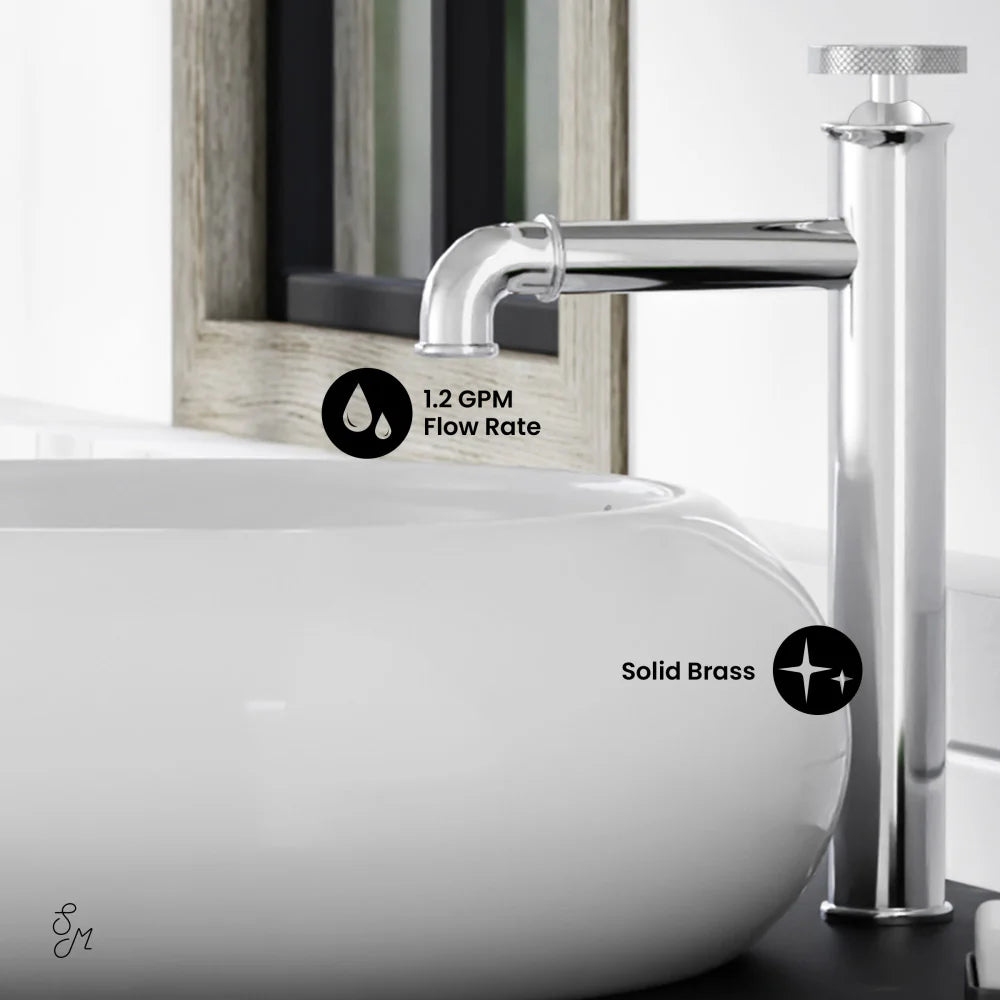 Swiss Madison Avallon Vessel Faucet in Polished Chrome, SM-BF81C, MSRP: $211.79, FINAL  PRICE: $79.99 + TAX