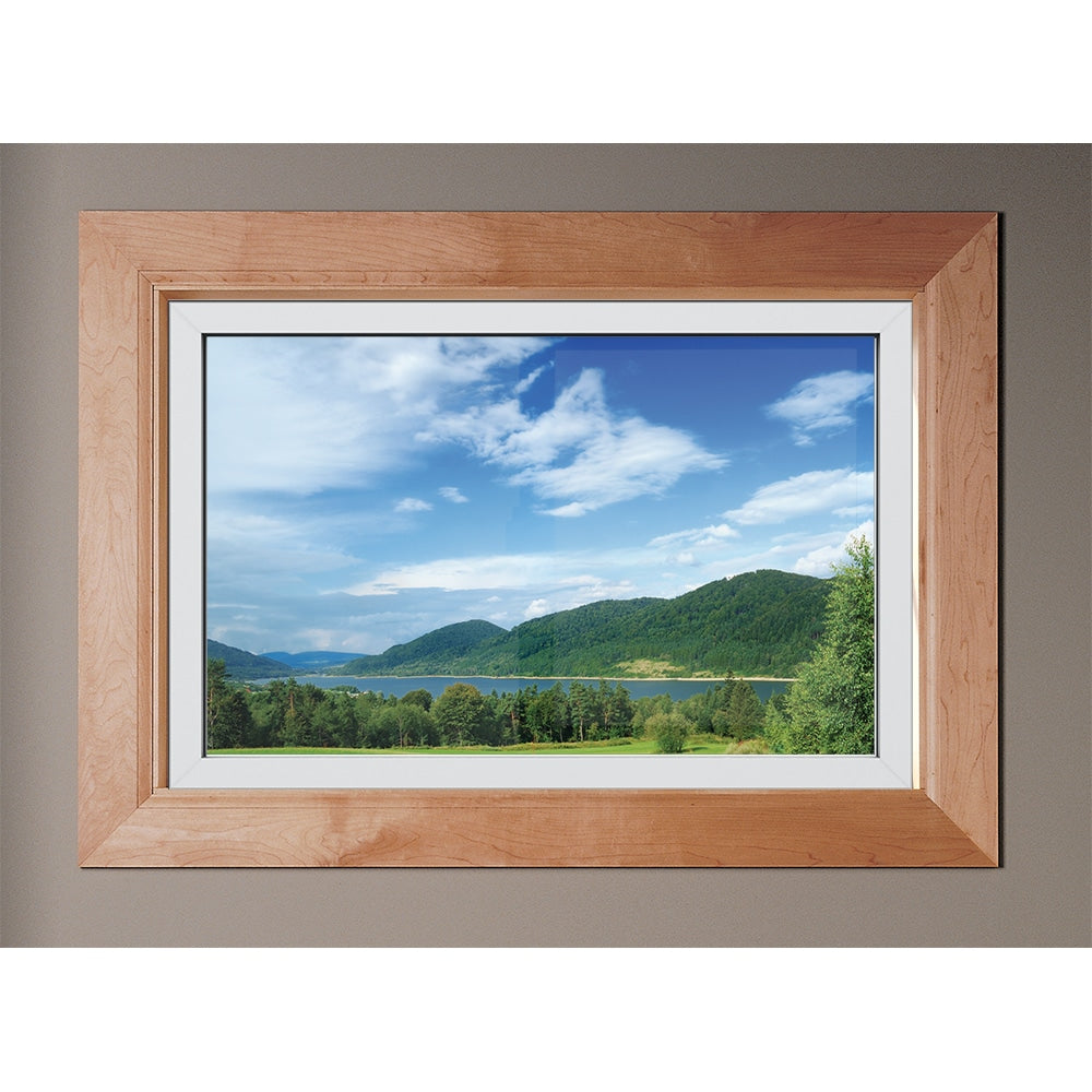 V-2500 35-1/2-in X 23-1/2-in Black Rectangular Window