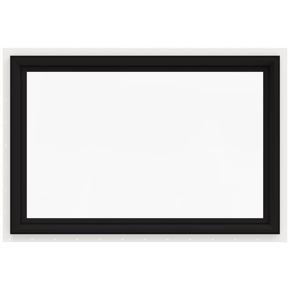 V-2500 35-1/2-in X 23-1/2-in Black Rectangular Window