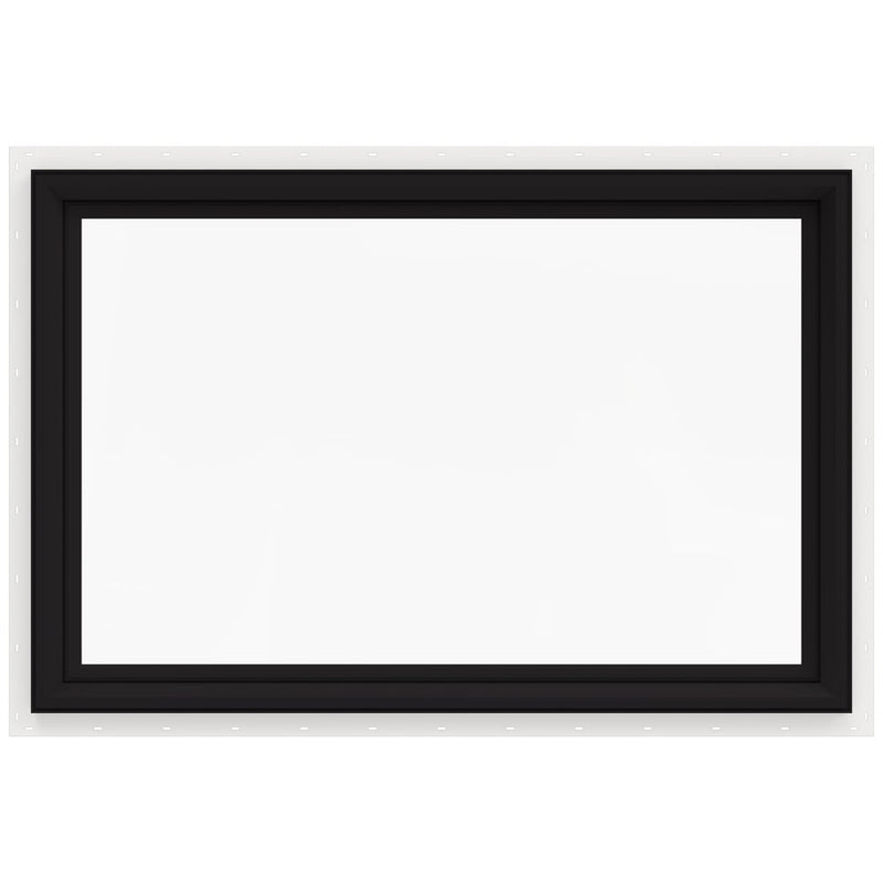 V-2500 35-1/2-in X 23-1/2-in Black Rectangular Window