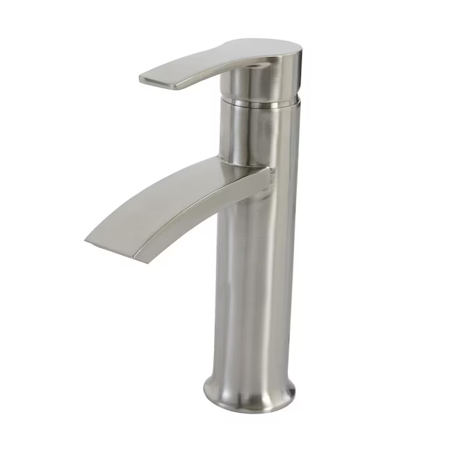Giagni Sorizio Brushed Nickel Centerset 1-Handle WaterSense Bathroom Sink Faucet with Drain & Deck Plate, LL900-BN, 1519727, [FB216], FINAL PRICE: $39.99 + Tax