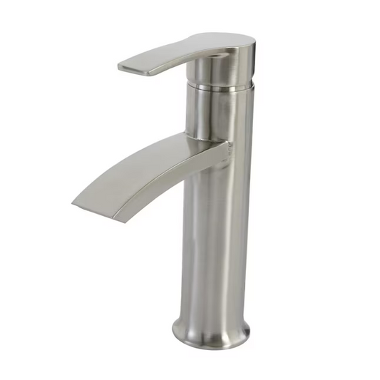 Giagni Sorizio Brushed Nickel Centerset 1-Handle WaterSense Bathroom Sink Faucet with Drain & Deck Plate, LL900-BN, 1519727, [FB216], FINAL PRICE: $39.99 + Tax