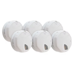 First Alert BRK 6-Pack Hardwired Photoelectric Sensor Ionization Sensor Smoke Detector, 1039863  2779555, MSRP: $157.99 - FINAL: