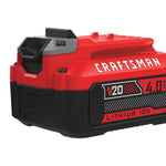 CRAFTSMAN V20 20 -Volt, 4 Ah 1 -Pack Lithium Ion (Li-ion) Battery
