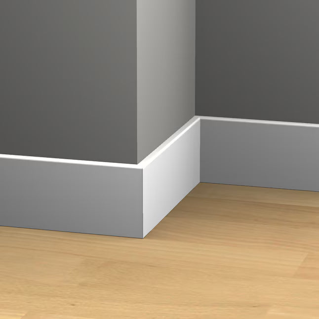 12ft No-Profile Baseboard (5 1/2") Primed Cedar,  1/2" x 5 1/2" x 12' ,  FINAL PRICE: $1.00/lf, $12.00/pc + TAX