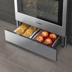 Bosch 800 Series 30-in 5 burners 4.8-cu ft Convection Oven Slide-In Natural Gas Range (Stainless Steel), HGi8056UC *JR2504, Retail: $2,549.00, FINAL PRICE: $1,699.99 + TAX