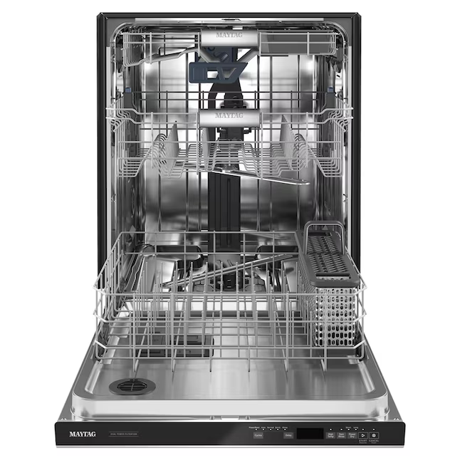 Maytag 24-in Top Control Built-in Dishwasher With Third Rack (Fingerprint Resistant Stainless Steel) 44-dBA, MDB9979SKZ/0 *JR2507, Retail: $1,049.00, FINAL PRICE: $649.99 + TAX