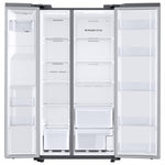Samsung 27.4-cu ft Standard-Depth 36-in Wide Side-by-Side Refrigerator with Ice Maker ,Water and Ice Dispenser (Fingerprint Resistant Stainless Steel)