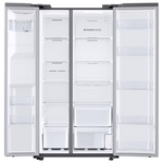 Samsung 27.4-cu ft Standard-Depth 36-in Wide Side-by-Side Refrigerator with Ice Maker ,Water and Ice Dispenser (Fingerprint Resistant Stainless Steel)