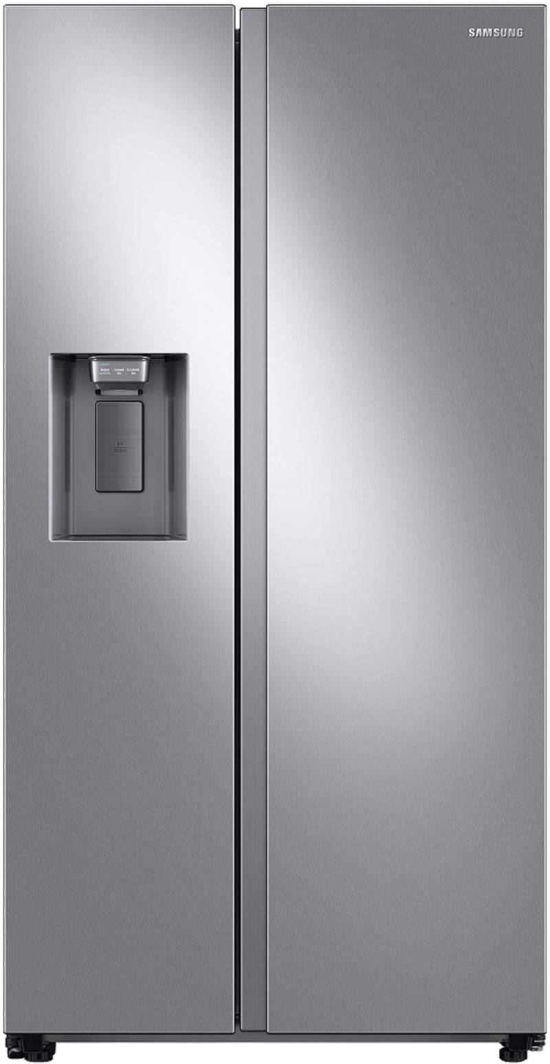 Samsung 27.4-cu ft Standard-Depth 36-in Wide Side-by-Side Refrigerator with Ice Maker ,Water and Ice Dispenser (Fingerprint Resistant Stainless Steel)