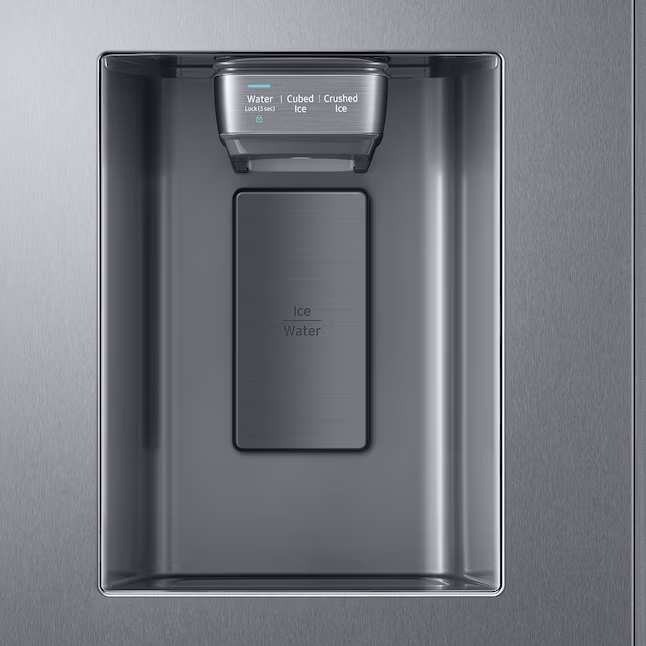 Samsung 22-cu ft Counter-Depth Side-by-Side Refrigerator with Ice Maker and Water and Ice Dispenser (Fingerprint Resistant Stainless Steel), RS22T5201SR, MSRP: $1,777.00, FINAL PRICE: $899.99 + TAX