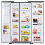 Samsung Bespoke AI Bespoke AI Family Hub 21.5-cu ft Counter-Depth 36-in Wide Side-by-Side Refrigerator Smart Compatible with Ice Maker ,Water and Ice Dispenser
