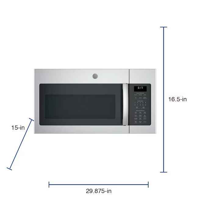 GE 1.7-cu ft Over-the-Range Microwave with Sensor Cooking ( Fingerprint Resistant Stainless Steel ), JVM6175YKFS, FINAL PRICE: $289.99 + TAX
