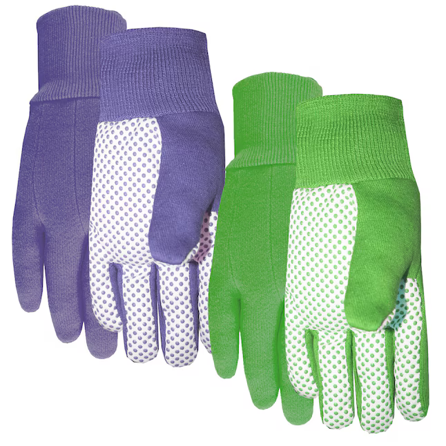 MidWest Quality Gloves Inc. Large PVC Poly/Cotton Gardening Gloves 2-Pairs, 522P02 #2160232 *JR2511, Retail: $6.48, FINAL PRICE: $2.99 + TAX