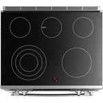 BOSCH Benchmark Series 30 in. 4.6 cu ft 5 Burner Slide-In Electric Range with Self Cleaning Convection Oven in Stainless Steel, [FB167]