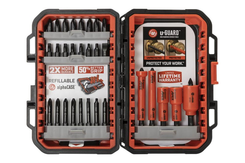 Crescent Apex u-GUARD 1/4-in x Impact Driver Bit Set 30 -Piece