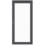 LARSON Platinum Secure Glass 36-in x 81-in Peregrine (Graphite) Aluminum Storm Door Full-view (Handle Not Included), 44904392R  2128277  *JR2408, Retail: $594, FINAL PRICE: $359.99 + TAX