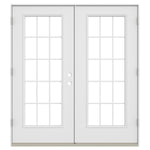Steel Right-hand inswing French Patio Door with Low-E Glass with Grilles (Brickmould Included)