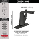 Delta Vesna Single Handle Centerset Bathroom Faucet in Chrome, 15789LF, MRSP: $220.4, FINAL PRICE: $ + TAX