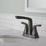 Delta Vesna Two Handle Centerset Bathroom Faucet in Matte Black, 25789LF-BL, MRSP: $123.04, FINAL PRICE: $59.99 + TAX