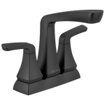 Delta Vesna Two Handle Centerset Bathroom Faucet in Matte Black, 25789LF-BL, MRSP: $123.04, FINAL PRICE: $59.99 + TAX