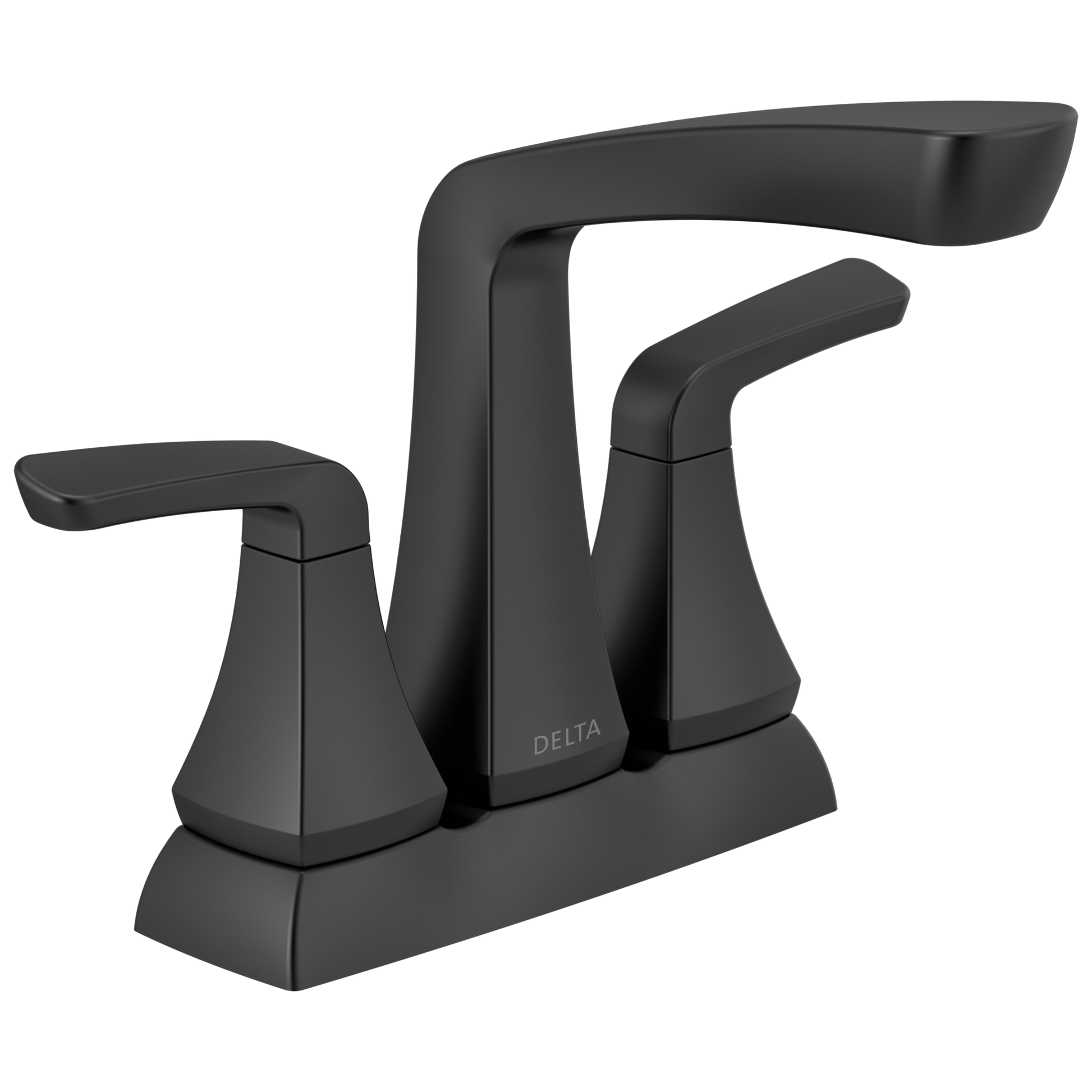 Delta Vesna Two Handle Centerset Bathroom Faucet in Matte Black, 25789LF-BL, MRSP: $123.04, FINAL PRICE: $59.99 + TAX