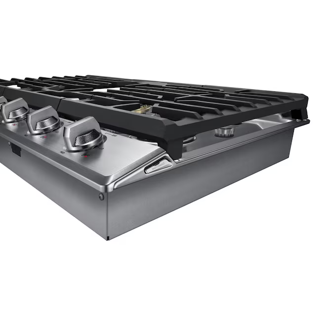 Samsung 30-in 5 Burners Stainless Steel Gas Cooktop (Griddle Included) - CLEARANCED, NA30N7755TS, *JR