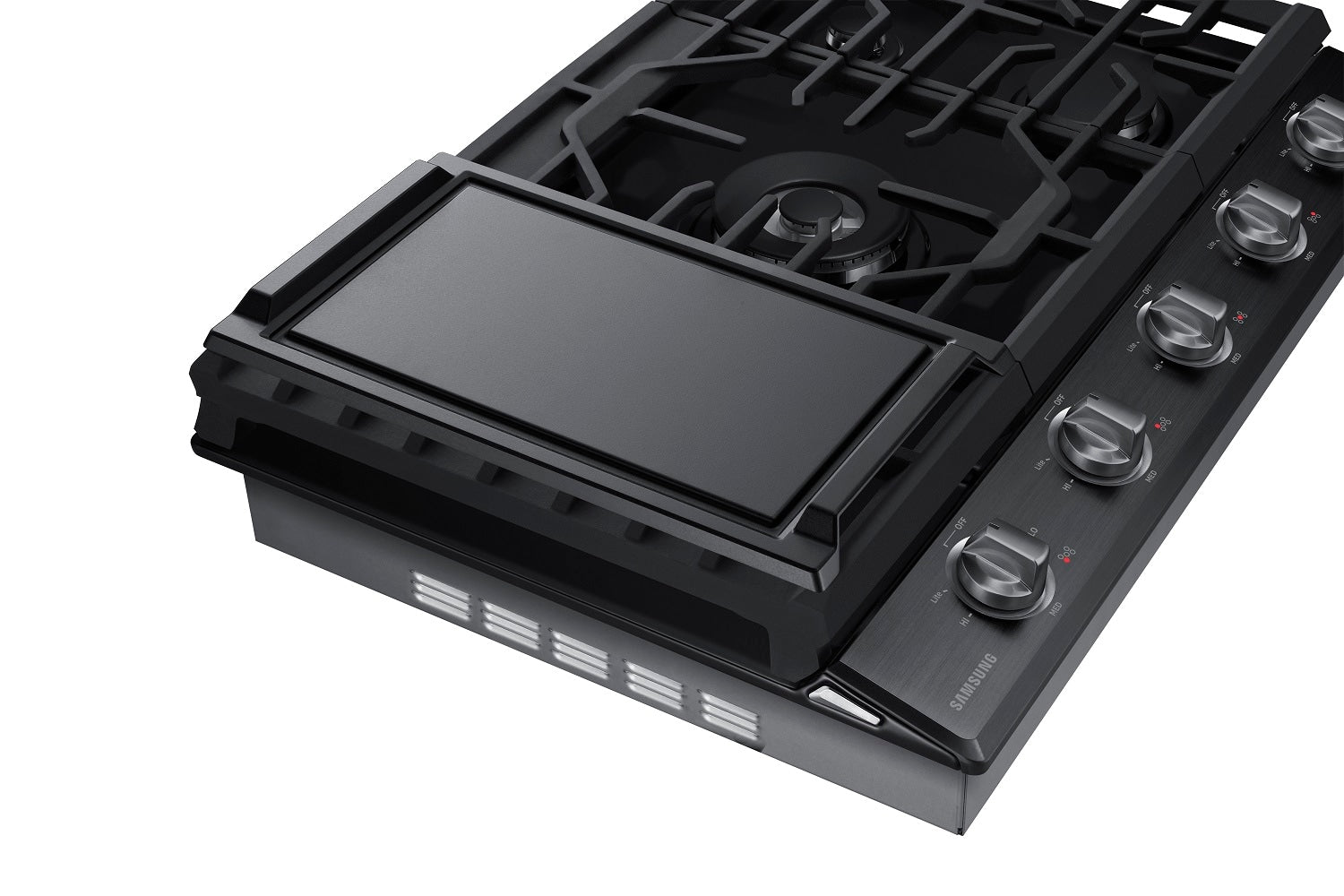 Samsung 30-in 5 burners Black Stainless steel Gas Cooktop (Griddle Included), NA30N6555TG , FINAL PRICE: $999.99 + TAX