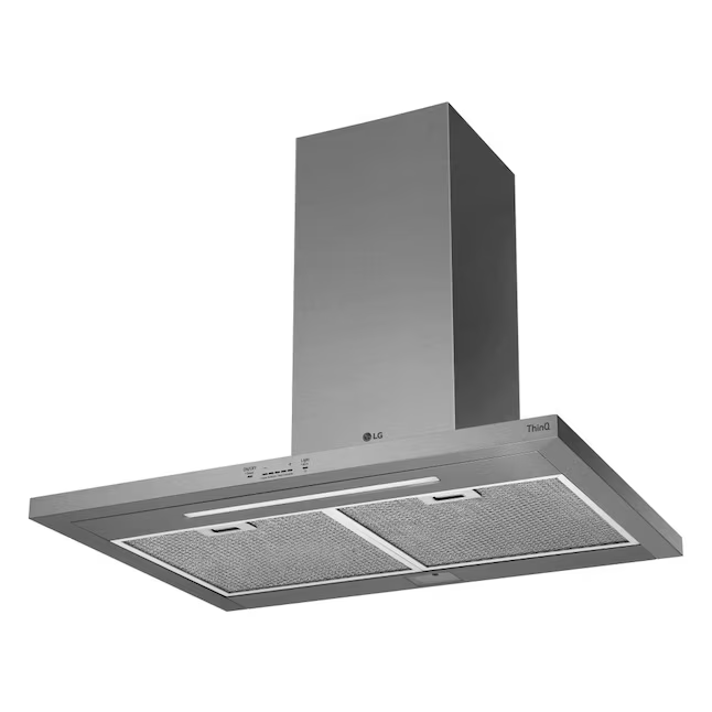 LG 30 inch Ducted 600-CFM Stainless Steel Wall-Mounted Range Hood