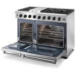 Thor Kitchen 48-in 7 burners 4.6-cu ft / 2.2-cu ft Convection Oven Freestanding Double Oven Gas Range (Stainless Steel), LRG4807U *JR2508, Retail: $5,499.00, FINAL PRICE: $3,799.99 + TAX