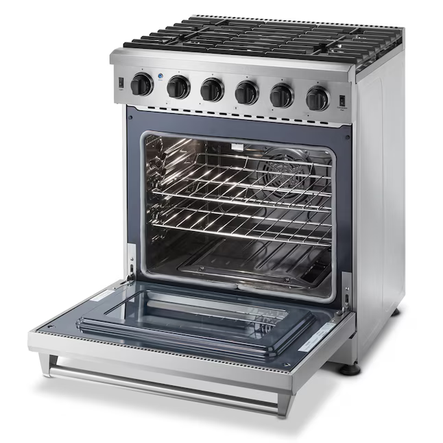 Thor Kitchen 30-in 5 burners 4.5-cu ft Freestanding Liquid Propane Gas Range (Stainless Steel), LRG3001ULP *JR2510, Retail: $2,799.00, FINAL PRICE: $1,799.99 + TAX