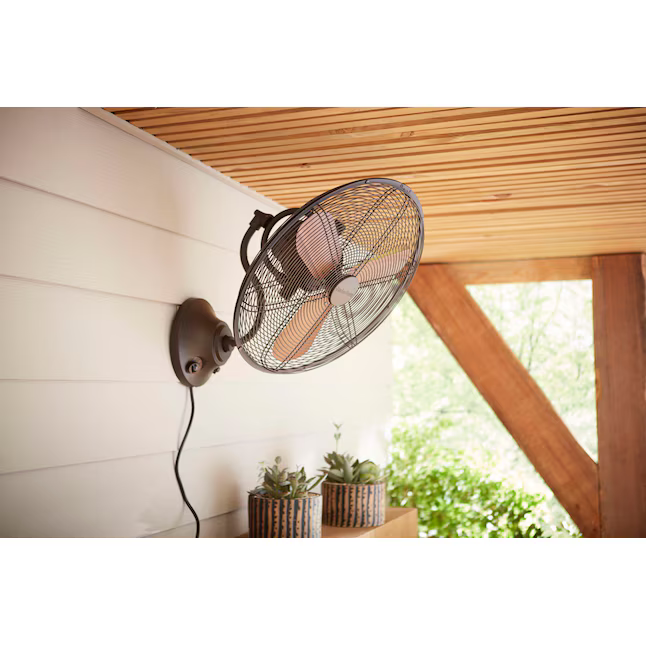 Harbor Breeze Marina Cove 18-in Oscillation Indoor or Outdoor Bronze Wall Mounted Fan, JP18EB3 #275422 *HD2507, Retail: $169.00, FINAL PRICE: $79.99 + TAX