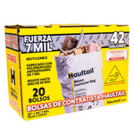 Haultail Woven Contractor Bags 42-Gallon Scent free Off-white Outdoor Polypropylene Construction Trash Bag 20-Count, HT42-20-SE *JR2510, Retail: $26.98, FINAL PRICE: $14.99 + TAX