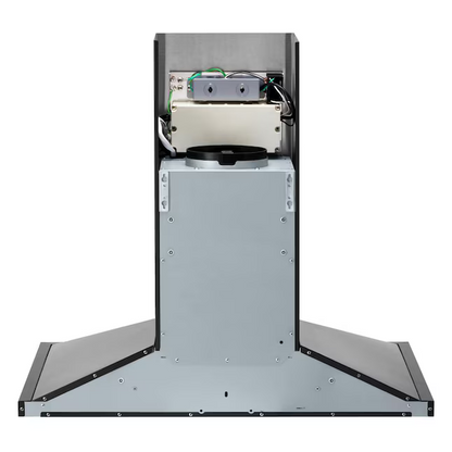 LG 30-in Ducted 600-CFM Black Stainless Steel Wall-Mounted Range Hood with Charcoal Filter