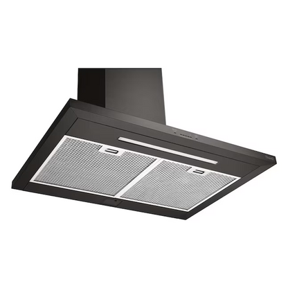 LG 30-in Ducted 600-CFM Black Stainless Steel Wall-Mounted Range Hood with Charcoal Filter