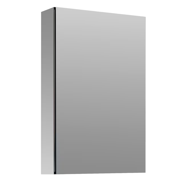 Alpine Reserve 15-in x 26-in Fog Free Surface/Recessed Mount Silver Mirrored Square Soft Close Medicine Cabinet, 2550864 *HD2509, Retail: $149.00, FINAL PRICE: $ + TAX