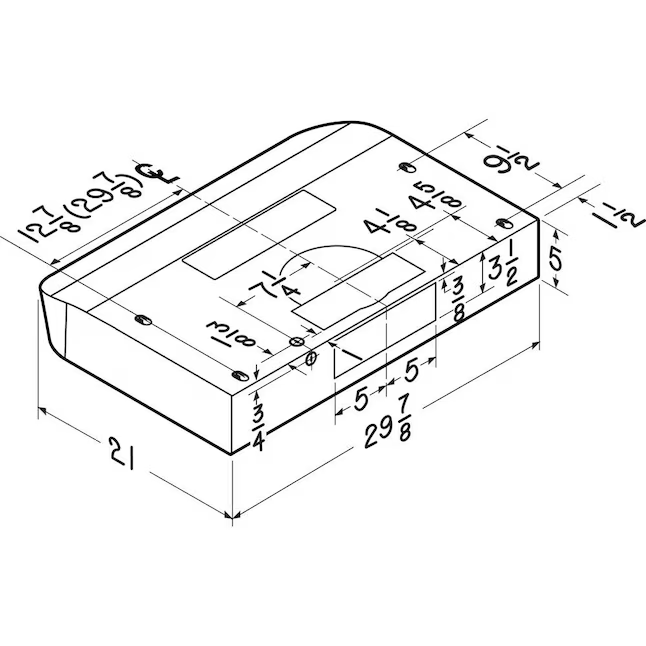 Broan Antero 30-in Convertible 300-CFM White Under Cabinet Range Hood, CLSC230WW *JR2511, Retail: $199.00, FINAL PRICE: $119.99 + TAX