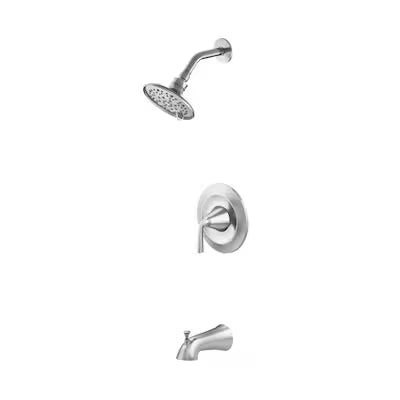 Alpine Reserve Mullen Brushed Nickel 1-handle 6.0-in Round Bathtub and Shower Faucet with Valve (Multi-function), 873X-7104 #2517121 *JR2511, Retail: $139.00, FINAL PRICE: $89.99 + TAX