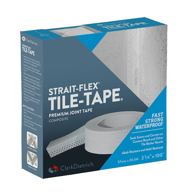 ClarkDietrich 2.25-in x 100-ft Strait-Flex Vinyl Tile Tape 90 degree Corner Bead, 51064 #902588  *JR2512, Retail: $19.98, FINAL PRICE: $9.99 + TAX