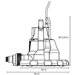 Utilitech 2400 Plug-in Pool Cover Pump, 148003 955587, MSRP: $199.00 - FINAL: