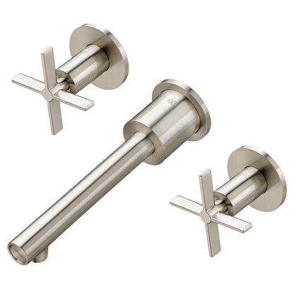 DXV Randall Wall Mount Lav Trim Cross Handle in Brushed Nickel, D35105454.144